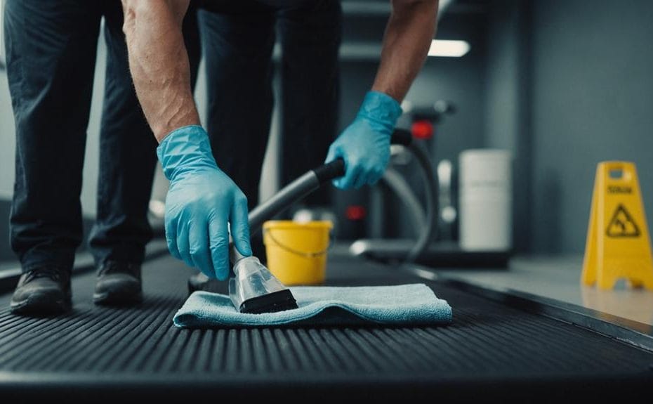 sanitizing your workout space